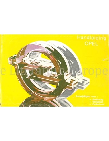 1980 OPEL ASCONA | KADETT | MANTA | REKORD INSTRUCTIEBOEKJE NEDERLANDS