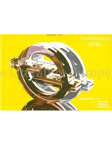 1981 OPEL ASCONA | KADETT | MANTA | REKORD INSTRUCTIEBOEKJE NEDERLANDS