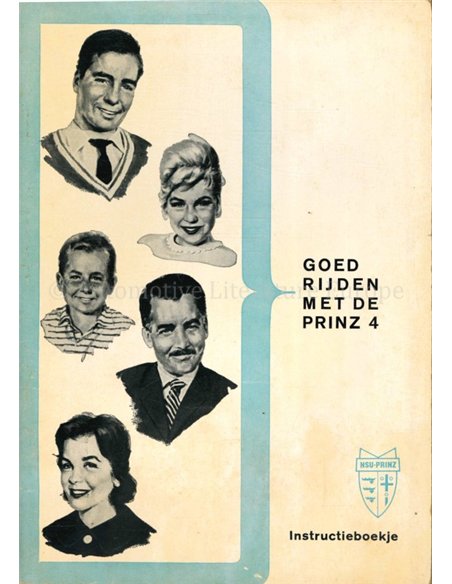 1961 NSU PRINZ 4 BETRIEBSANLEITUNG NIEDERLÄNDISCH