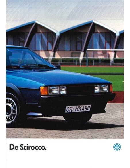 1986 VOLKSWAGEN SCIROCCO BROCHURE DUTCH