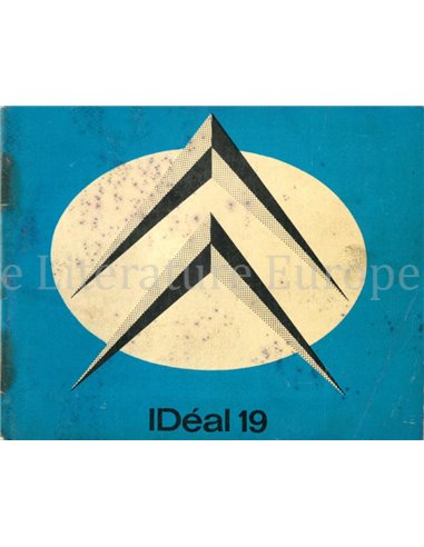 1964 CITROEN IDÉAL 19 OWNERS MANUAL DUTCH