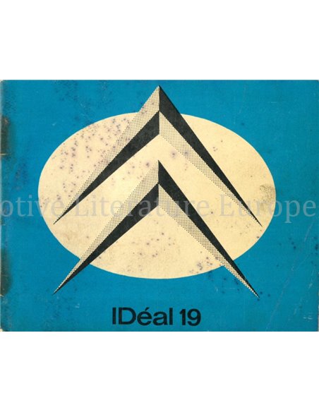 1964 CITROEN IDÉAL 19 OWNERS MANUAL DUTCH