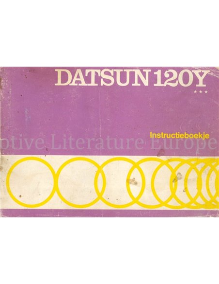 1973 DATSUN 120Y OWNERS MANUAL DUTCH