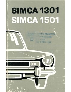 1970 SIMCA 1301 | 1501 OWNERS MANUAL GERMAN | ITALIAN