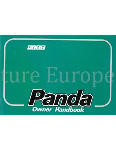 1987 FIAT PANDA OWNERS MANUAL ENGLISH