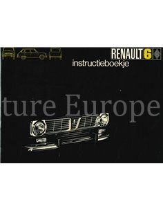 1970 RENAULT 6 INSTRUCTIEBOEKJE NEDERLANDS