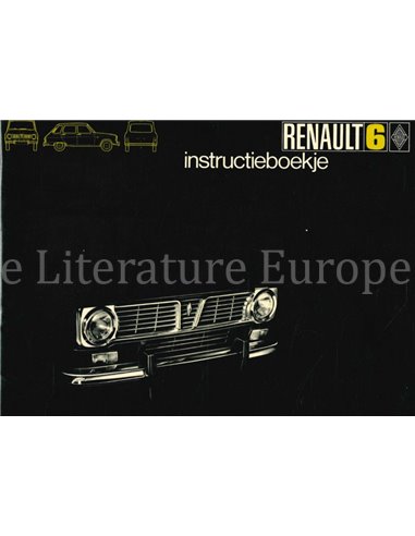 1970 RENAULT 6 INSTRUCTIEBOEKJE NEDERLANDS