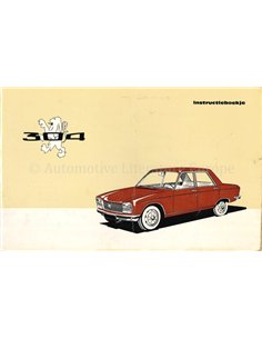 1969  PEUGEOT 304 BETRIEBSANLEITUNG NIEDERLÄNDISCH