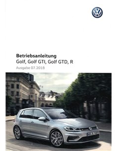 2018 VOLKSWAGEN GOLF BETRIEBSANLEITUNG DEUTSCH
