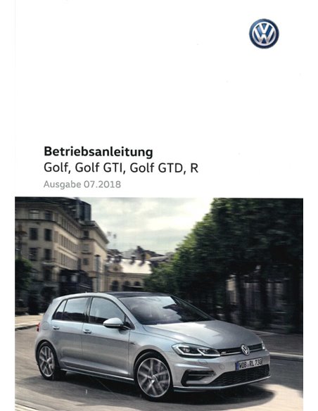 2018 VOLKSWAGEN GOLF OWNERS MANUAL GERMAN
