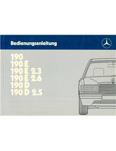1987 MERCEDES BENZ 190 INSTRUCTIEBOEKJE DUITS