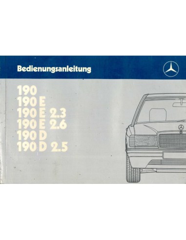 1987 MERCEDES BENZ 190 INSTRUCTIEBOEKJE DUITS