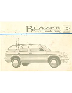 1995 CHEVROLET BLAZER OWNERS MANUAL GERMAN