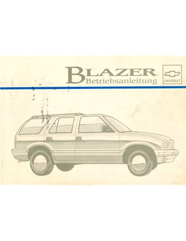 1995 CHEVROLET BLAZER OWNERS MANUAL GERMAN