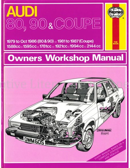 1979-1986 AUDI 80 | 90 | COUPE PETROL REPAIR MANUAL ENGLISH