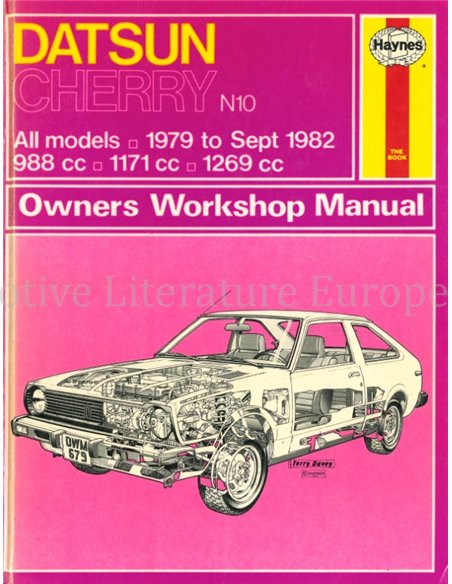 1979-1982 DATSUN CHERRY REPERATURANLEITUNG ENGLISCH