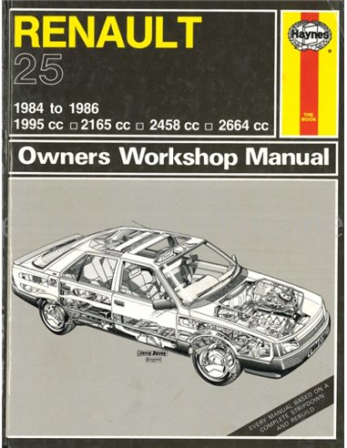 1984-1986 RENAULT 25 BENZINE VRAAGBAAK ENGELS