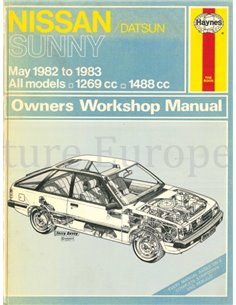 1982 - 1983 NISSAN SUNNY BENZIN REPERATURANLEITUNG ENGLISCH
