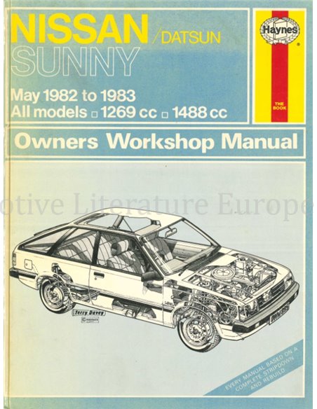 1982 - 1983 NISSAN SUNNY BENZINE VRAAGBAAK ENGELS