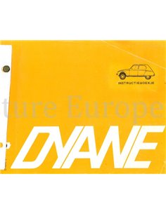 1970 CITROEN DYANE 6 OWNERS MANUAL DUTCH 2