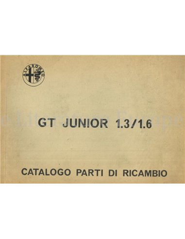 1972 ALFA ROMEO GT JUNIOR 1.3 | 1.6 ONDERDELEN CATALOGUS MULTI 