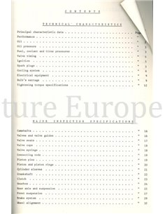1974 ALFA ROMEO 2000 BERLINA | GT VELOCE | SPIDER VELOCE TECHNICAL DATA AND REGULATIONS ENGLISCH 2