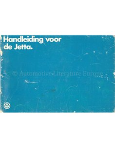 1982 VOLKSWAGEN JETTA INSTRUCTIEBOEKJE NEDERLANDS