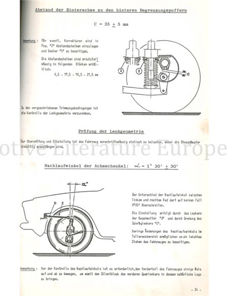 1968 ALFA ROMEO 1750 BERLINA | GT VELOCE | SPIDER VELOCE TECHNISCHE GEGEVENS EN VOORSCHRIFTEN DUITS