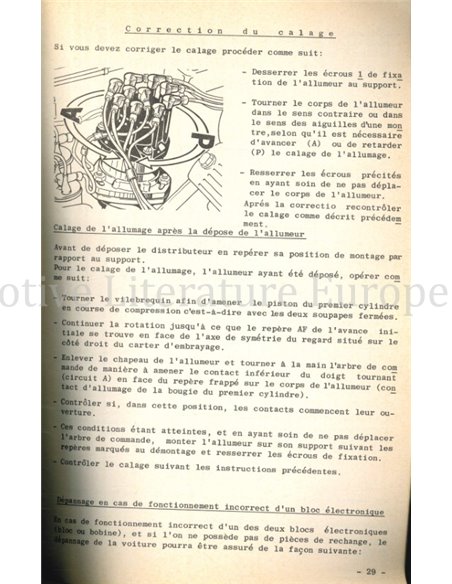 1971 ALFA ROMEO MONTREAL REVISIONS ANWEISUNGEN FRANZÖSISCH