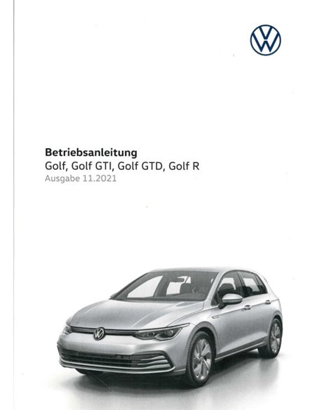 2022 VOLKSWAGEN GOLF BETRIEBSANLEITUNG DEUTSCH