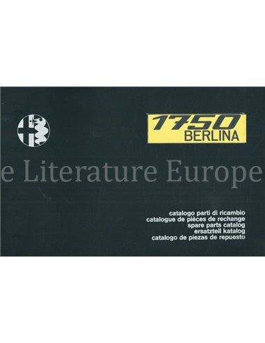 1971 ALFA ROMEO 1750 BERLINA ERSATZTEILKATALOG MULTI