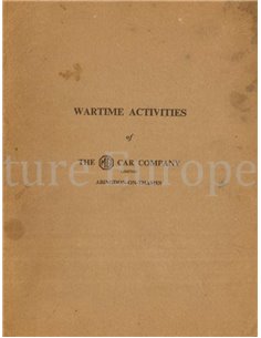 WARTIME ACTIVITIES OF THE MG CAR COMPANY 