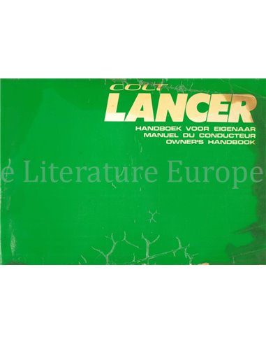 1975 MITSUBISHI COLT LANCER BETRIEBSANLEITUNG MULTI