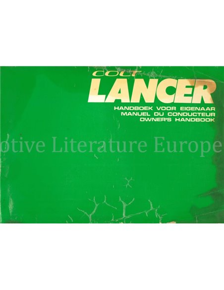 1975 MITSUBISHI COLT LANCER INSTRUCTIEBOEKJE MULTI