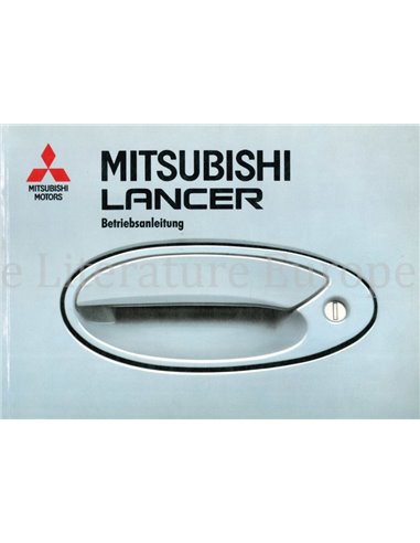 1992 MITSUBISHI LANCER INSTRUCTIEBOEKJE DUITS