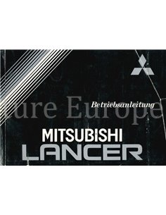 1989 MITSUBISHI LANCER INSTRUCTIEBOEKJE DUITS