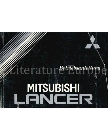 1989 MITSUBISHI LANCER INSTRUCTIEBOEKJE DUITS