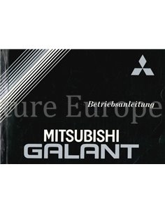 1986 MITSUBISHI GALANT BETRIEBSANLEITUNG DEUTSCH