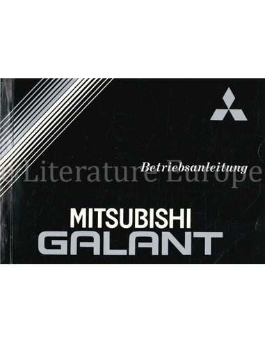 1986 MITSUBISHI GALANT BETRIEBSANLEITUNG DEUTSCH