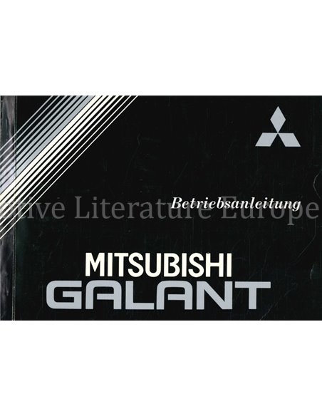 1986 MITSUBISHI GALANT INSTRUCTIEBOEKJE DUITS