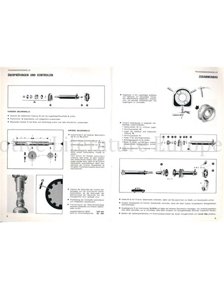 1966 ALFA ROMEO GIULIA CARDAN-AS | ACHTERAS EN ACHTERWIELOPHANGING REPARATIE HANDLEIDING DUITS