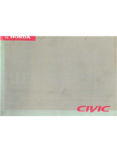 1995 HONDA CIVIC OWNERS MANUAL DUTCH