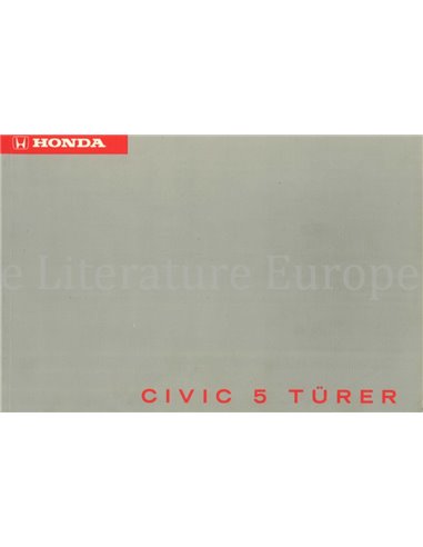1994 HONDA CIVIC 5-DEURS INSTRUCTIEBOEKJE DUITS