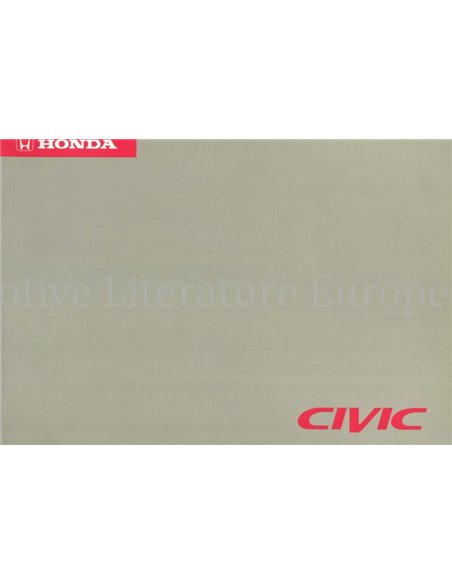 1995 HONDA CIVIC INSTRUCTIEBOEKJE DUITS