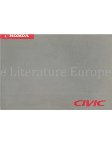 1996 HONDA CIVIC OWNERS MANUAL GERMAN