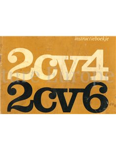 1972 CITROEN 2CV4 | 2CV6 OWNERS MANUAL DUTCH