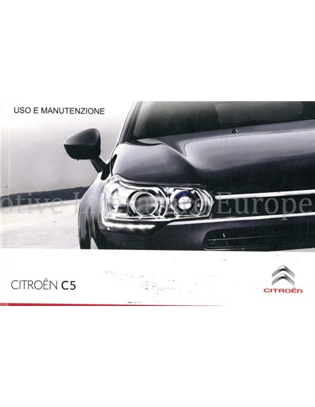 2011 CITROEN C5 OWNERS MANUAL ITALIAN