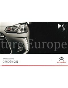 2011 CITROEN DS3 INSTRUCTIEBOEKJE DUITS