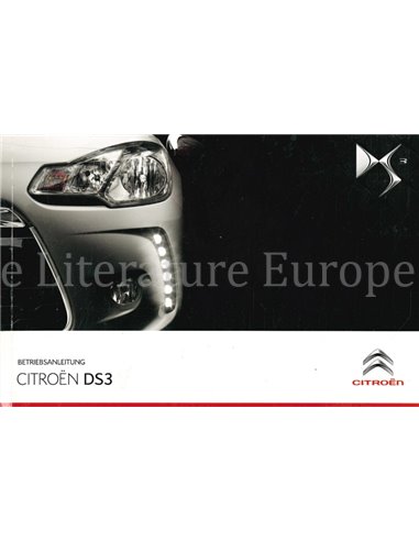 2011 CITROEN DS3 INSTRUCTIEBOEKJE DUITS