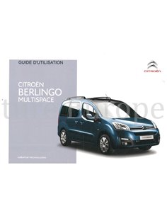 2015 CITROEN BERLINGO MULTISPACE INSTRUCTIEBOEKJE FRANS